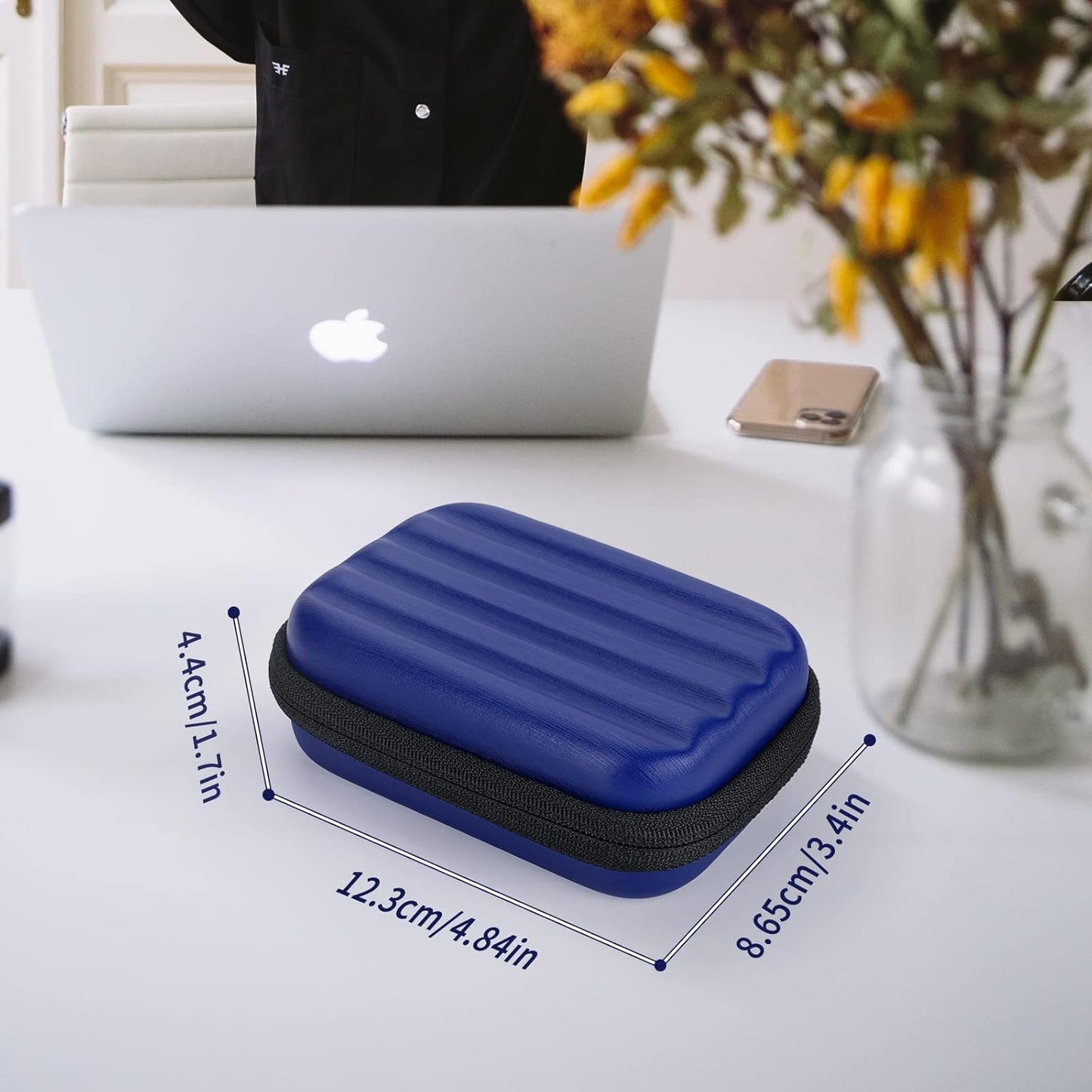 FUNDA YINKE AZUL PARA DISCO DURO T7, T7 SHIELD, TOUCH PORTATIL AZUL