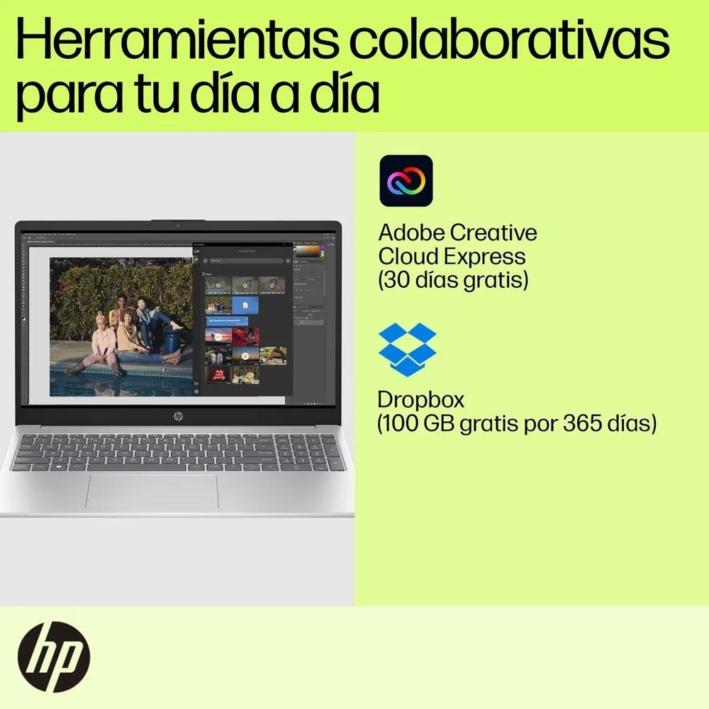 Notebook HP 15-fd0067la 15.6" FULL HD i7 1255U 16GB 512GBSSD WIFI (PN B26Q5LA)