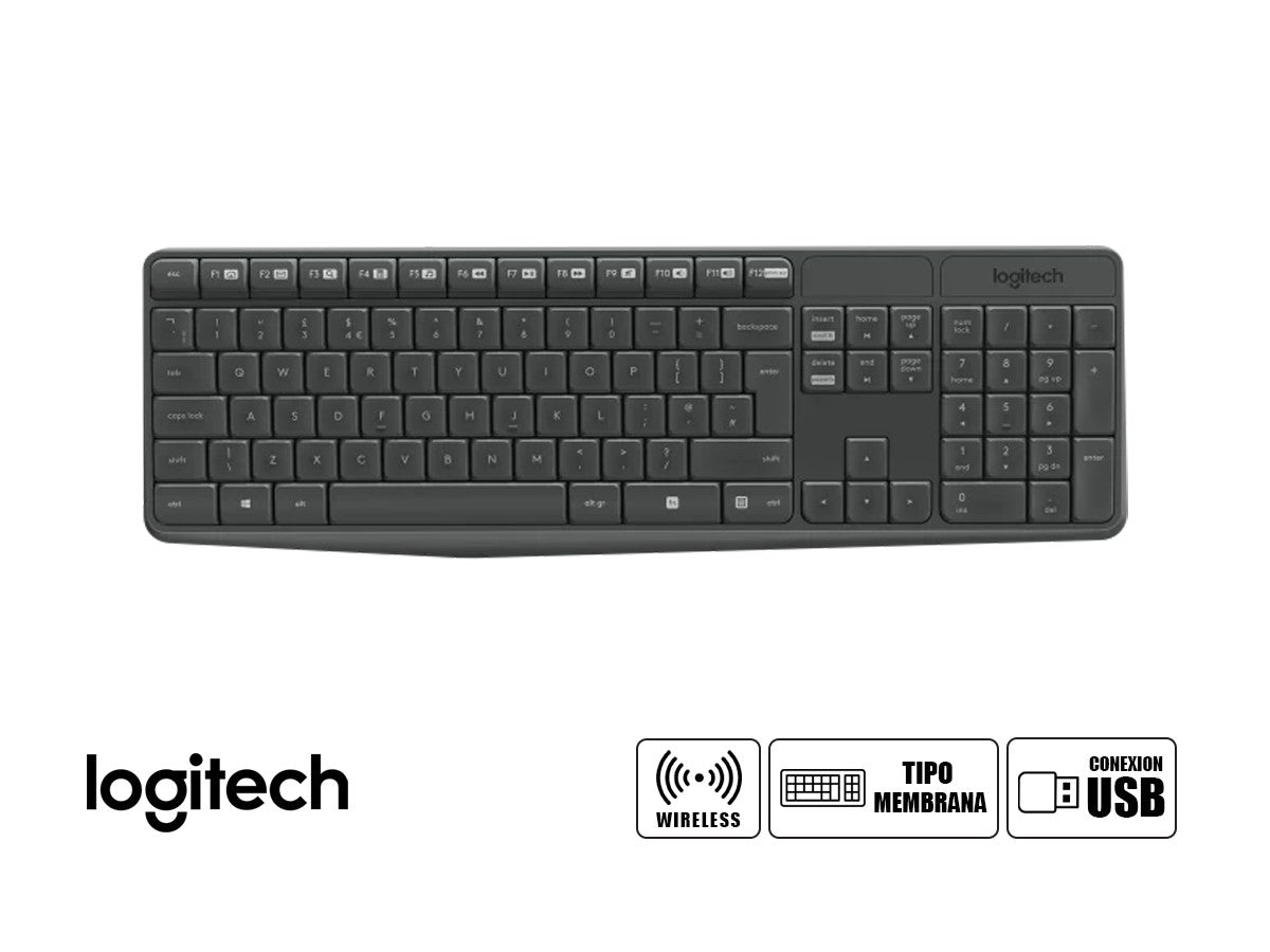 COMBO Teclado + Mouse inalámbrico Logitech MK235 USB