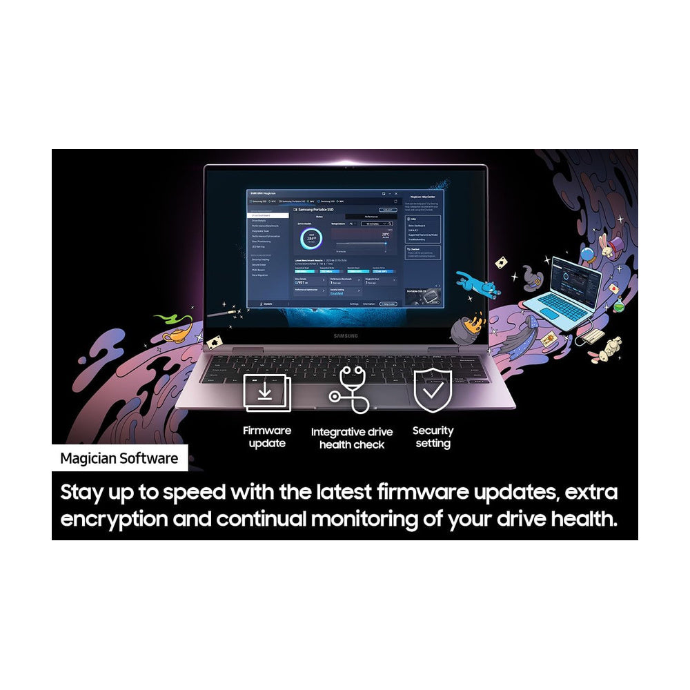 Disco Solido externo SAMSUNG T9 2TB 20Gbps USB C 2000MB/S