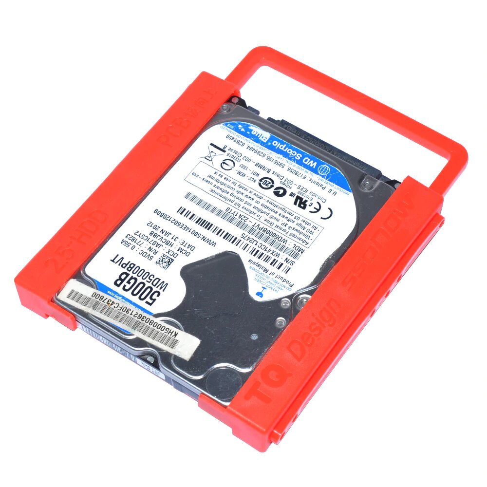 Adaptador para montaje disco 2.5' a 3.5' pc plastico bahia