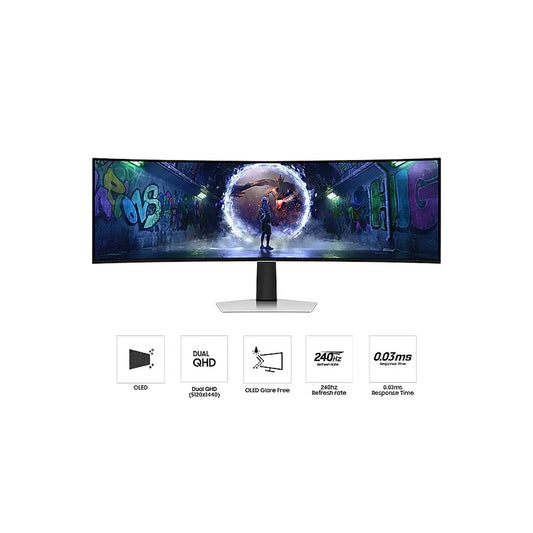 Monitor Samsung Curvo LS49DG930SLXPE 49' 5K ULTRAWIDE 240hz 0.03ms Monitor 49" ODYSSEY G9
