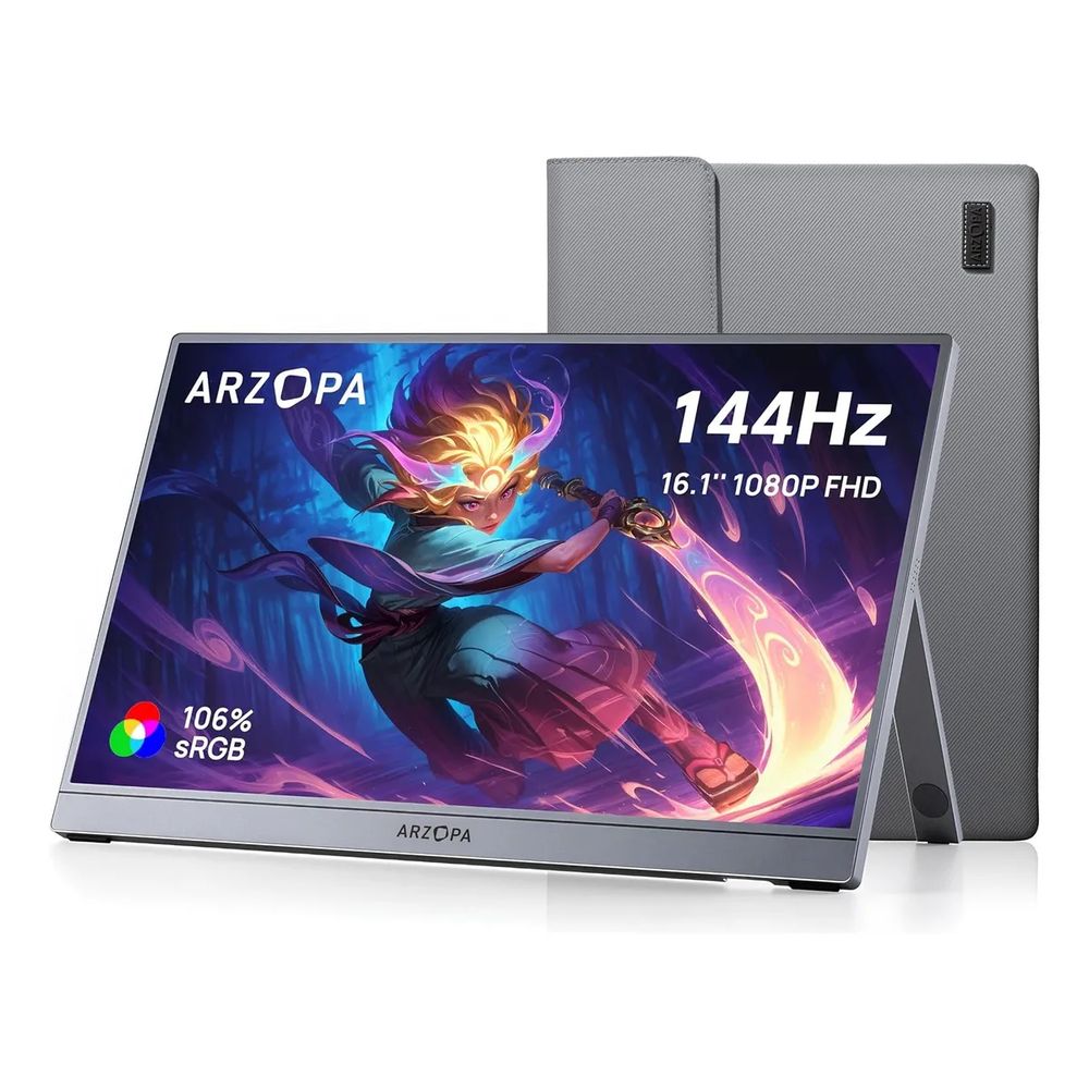 MONITOR PORTATIL 16.1' Z1FC 144HZ USB-C FULL HD IPS + FUNDA COLOR GRIS
