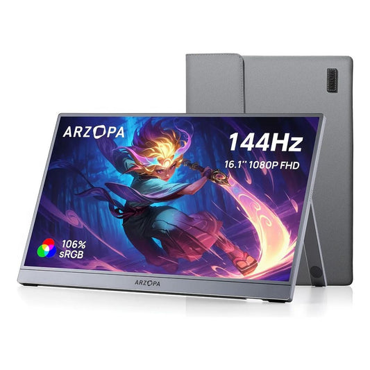 MONITOR PORTATIL 16.1' Z1FC 144HZ USB-C FULL HD IPS + FUNDA COLOR GRIS