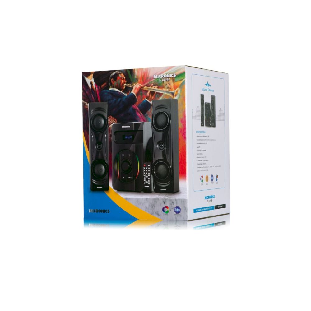 PARLANTES MICRONICS D.EDGE - MIC S7520BT RAINBOW USB SD FM BLUETOOTH