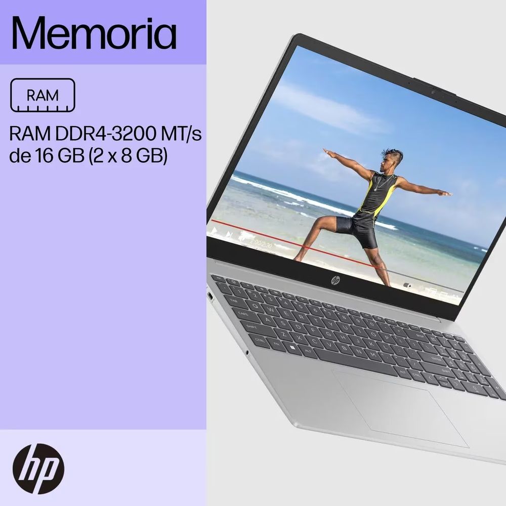 Notebook HP 15-fd0067la 15.6" FULL HD i7 1255U 16GB 512GBSSD WIFI (PN B26Q5LA)