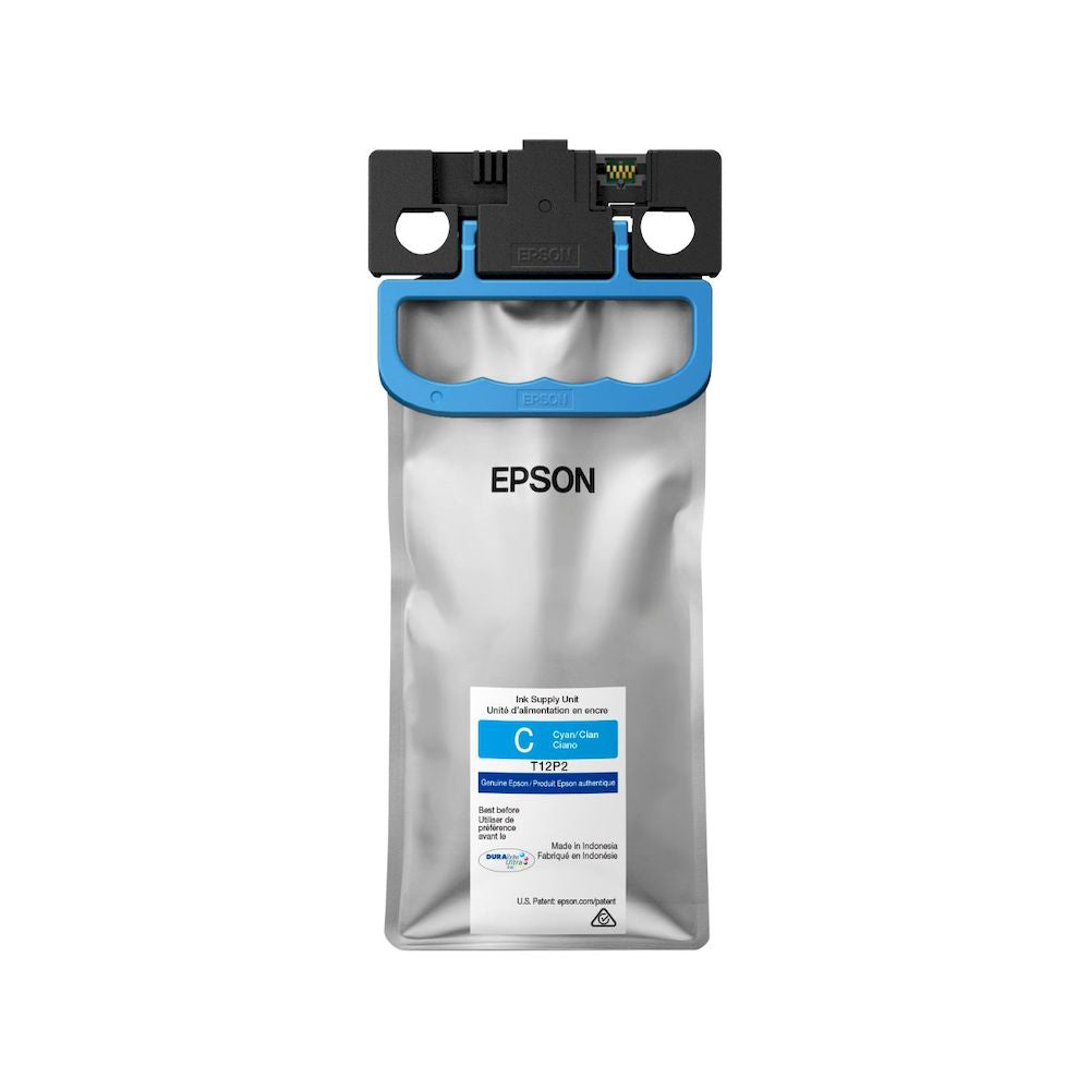 Bolsa de tinta CIAN EPSON DURABRITE Ultra T12P ORIGINAL AZUL T12P2 CARTUCHO TINTA CYAN T12P200 EPSON EM-C800 EP-C800