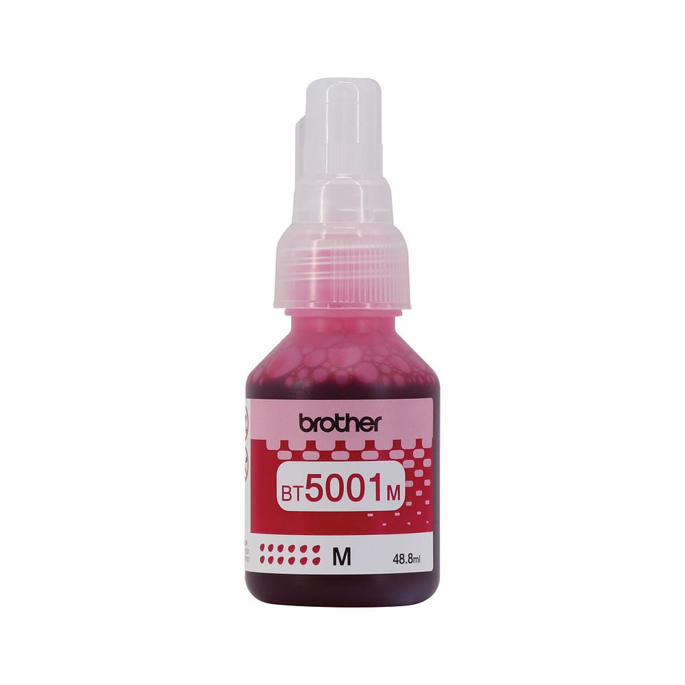 Botella de Tinta BROTHER bt5001M 5001 5001M ROJO MAGENTA