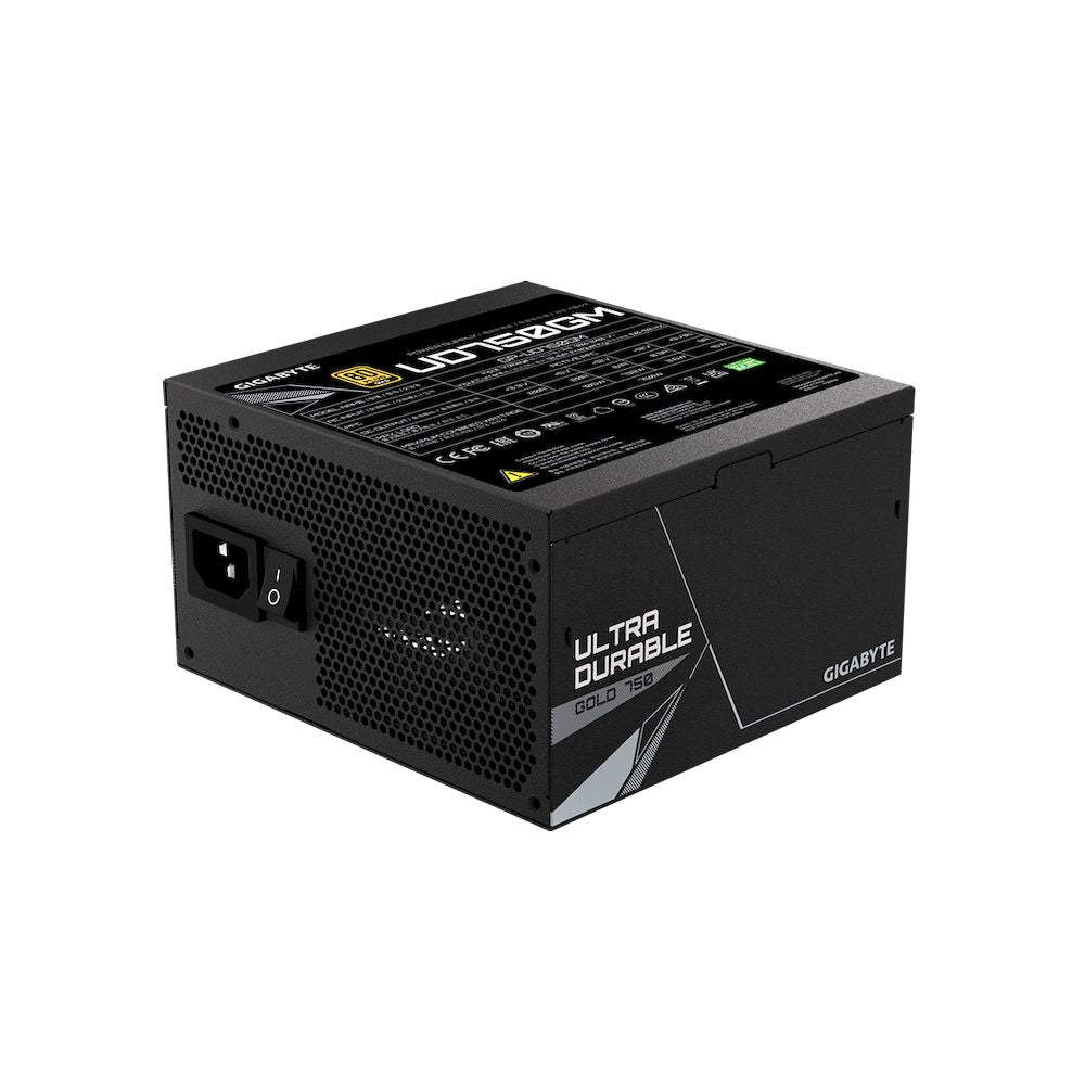 Fuente GIGABYTE GP-UD750GM ATX 750W MODULAR FULL 12-6 A FAN 80 PLUS GOLD GAMER