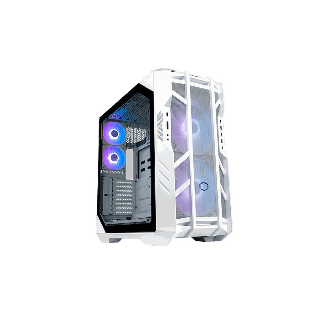 Case Cooler Master HAF 500 H500 GLASS ARGB WHITE BLANCO TAPA VIDRIO SIN FUENTE CASE MID TOWER ATX