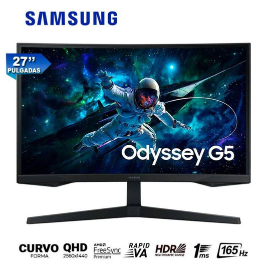 Monitor GAMER Curvo Samsung LS27CG552ELXPE 27' VA 1MS FreeSync Odyssey G5