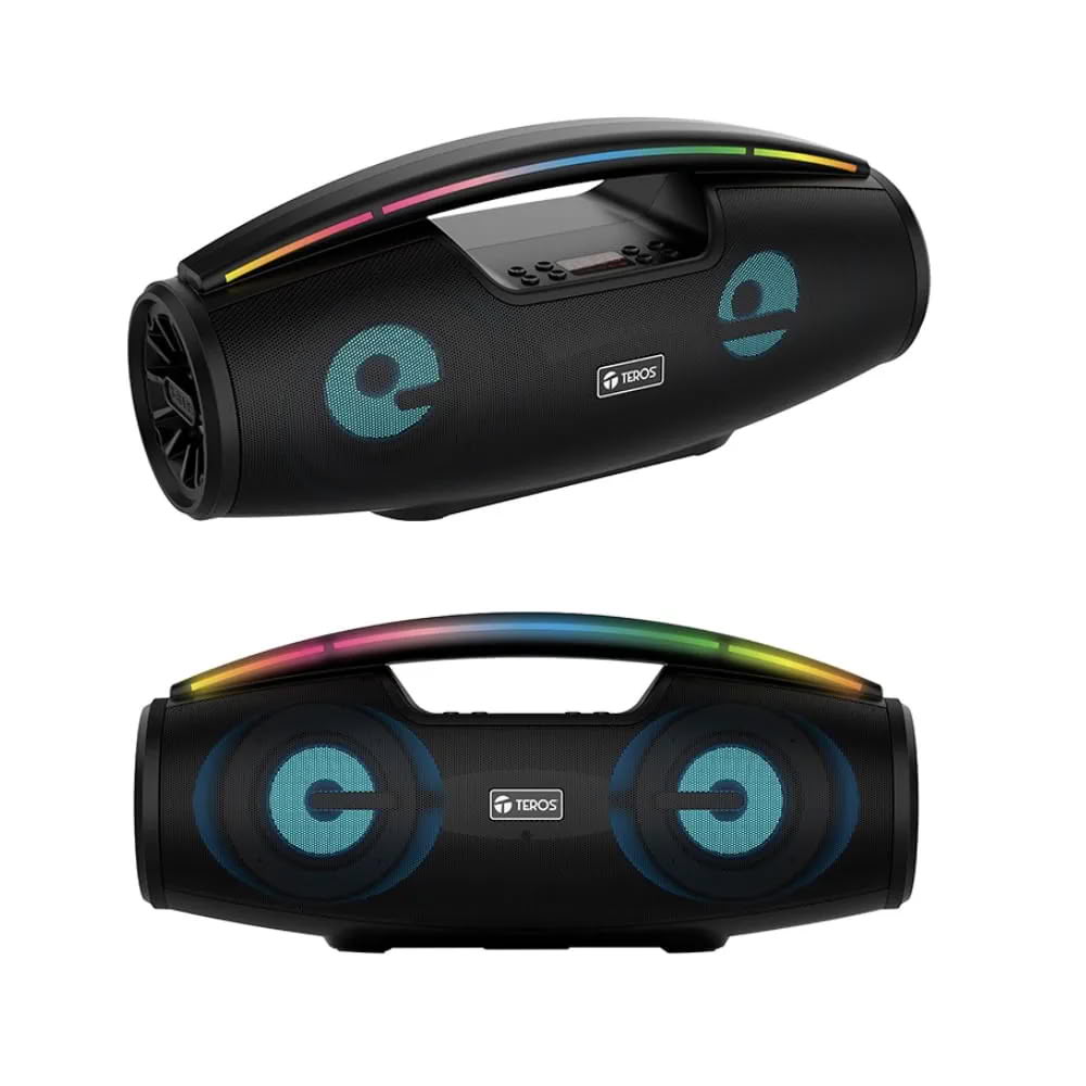Parlante Inalámbrico Teros TE-6042N BT LUZ LED MP3 MICROSD