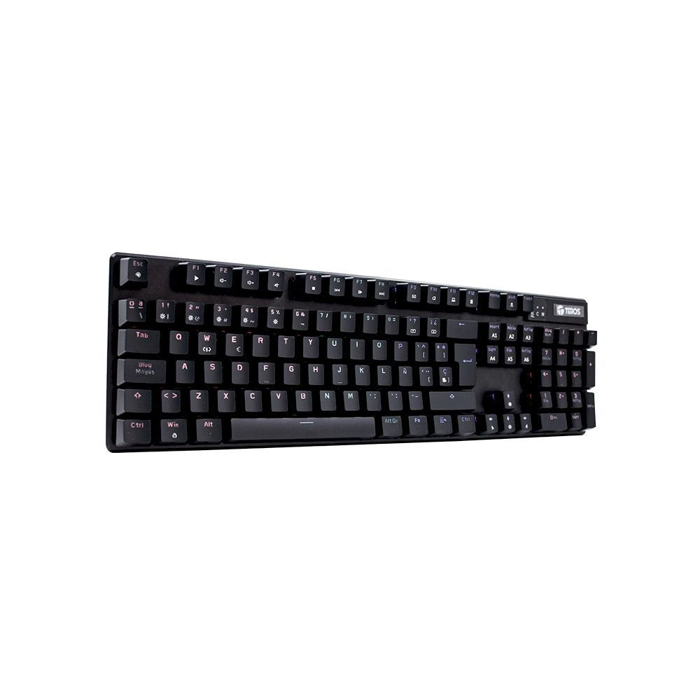 TECLADO GAMER TEROS TE-4068 MECANICO MULTIMEDIA / RETROILUMINACION RGB