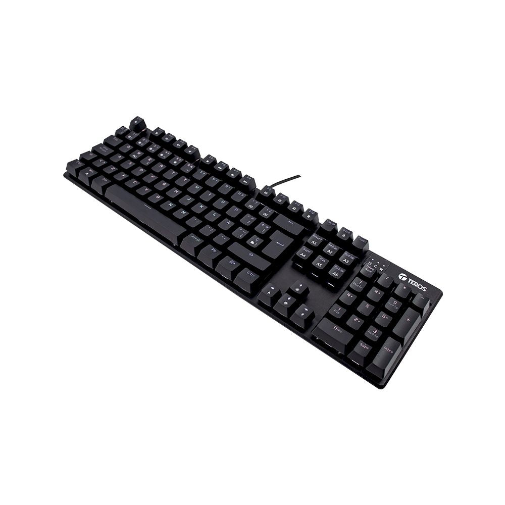 TECLADO GAMER TEROS TE-4068 MECANICO MULTIMEDIA / RETROILUMINACION RGB