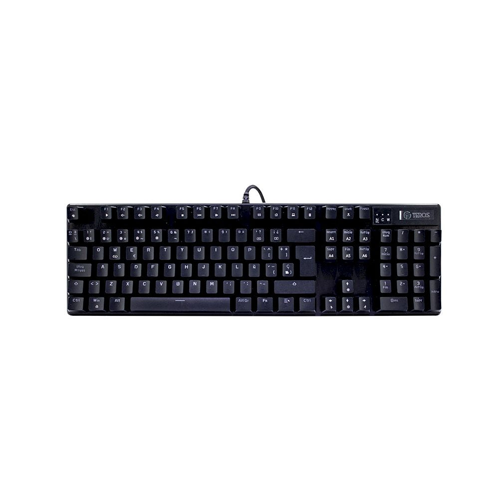TECLADO GAMER TEROS TE-4068 MECANICO MULTIMEDIA / RETROILUMINACION RGB