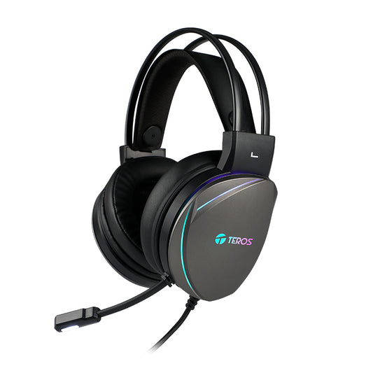 Auriculares Gaming TEROS TE-8170N USB RGB estereo 7.1 microfono