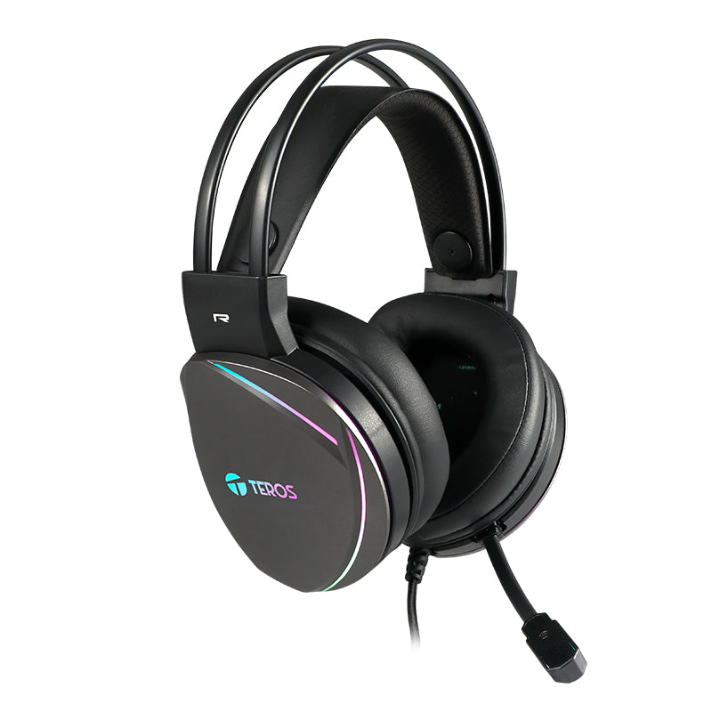 Auriculares Gaming TEROS TE-8170N USB RGB estereo 7.1 microfono