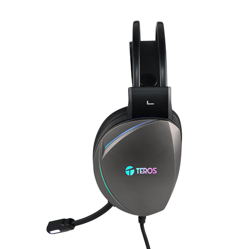 Auriculares Gaming TEROS TE-8170N USB RGB estereo 7.1 microfono