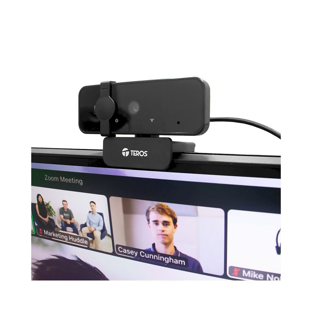CÁMARA WEB TEROS TE-9072 2K micrófono incorporado USB 2.0 INCLUYE TRÍPODE