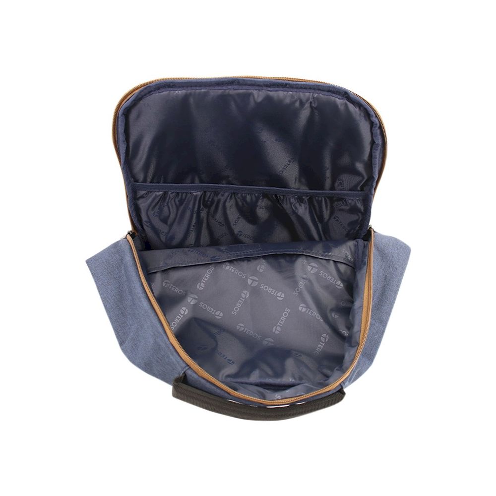 Mochila Teros TE-ACS9022BL PARA LAPTOP hasta 15.6' POLIESTER COLOR AZUL CARRY ON