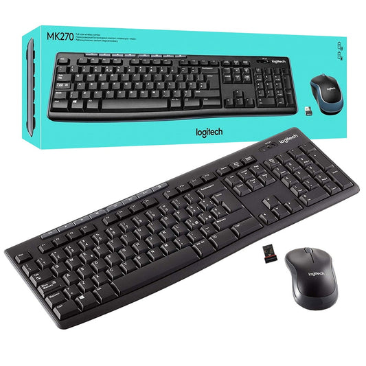 Teclado y Mouse inalámbrico Logitech MK270 Receptor USB inalámbrico