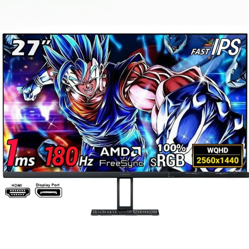 MONITOR XIAOMI G27Qi 27' 2K QHD 1440p IPS 180HZ 1Ms FreeSync PLANO MONITOR GAMER XIAOMI