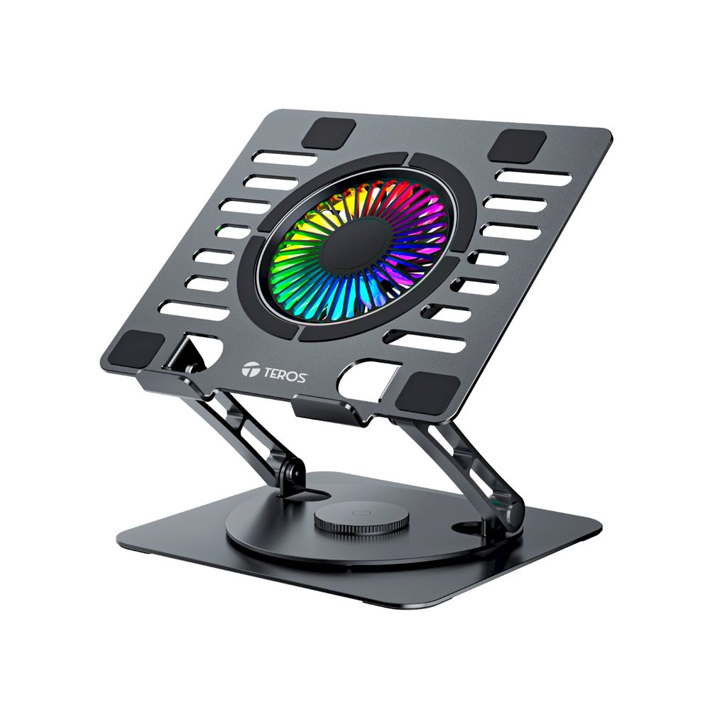 Cooler TEROS TE-7132N RGB PARA PORTÁTILES Y TABLETS DE HASTA 15.6"