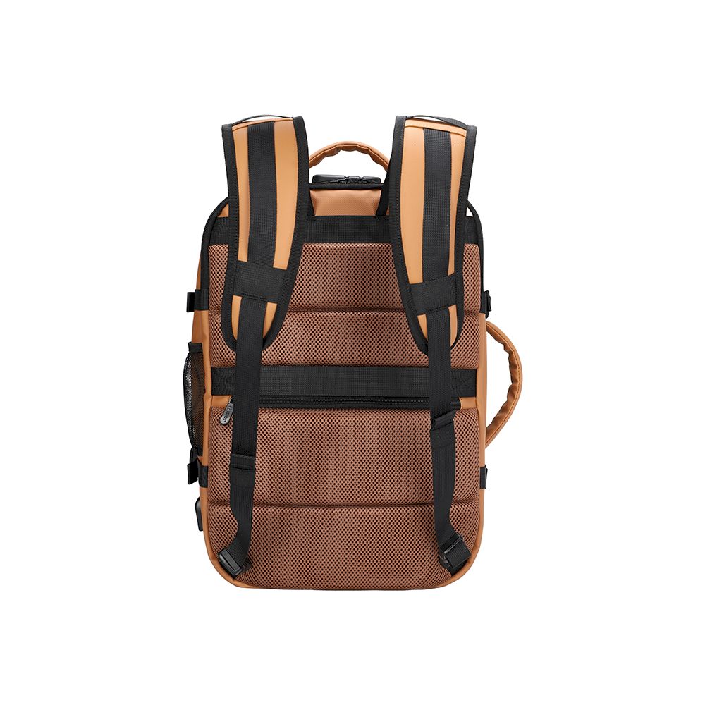 MOCHILA MALETIN PARA VIAJE TEROS TE-9038BW COLOR MARRON 15.6' PORTALAPTOP POLYESTER RESISTENTE AL AGUA