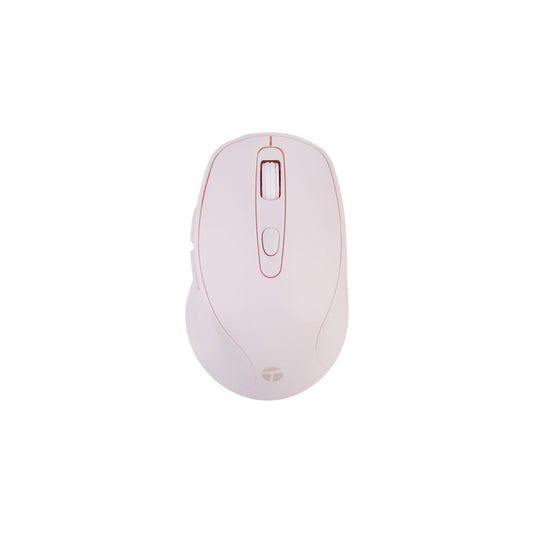 MOUSE INALAMBRICO TEROS TE-1234S USB 2.4GHZ 6 BOTONES ROSA PASTEL