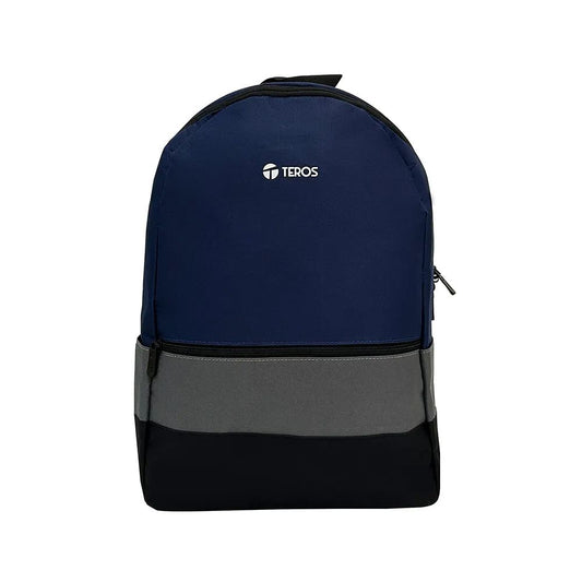 Mochila Teros TE-IDS2054 PARA LAPTOP hasta 15.6' POLIESTER COLOR AZUL / GRIS
