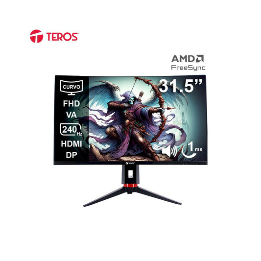 Monitor Teros TE-3219G 31.5 Curvo FHD 240Hz 1MS HDMI DP AUDIO OUT
