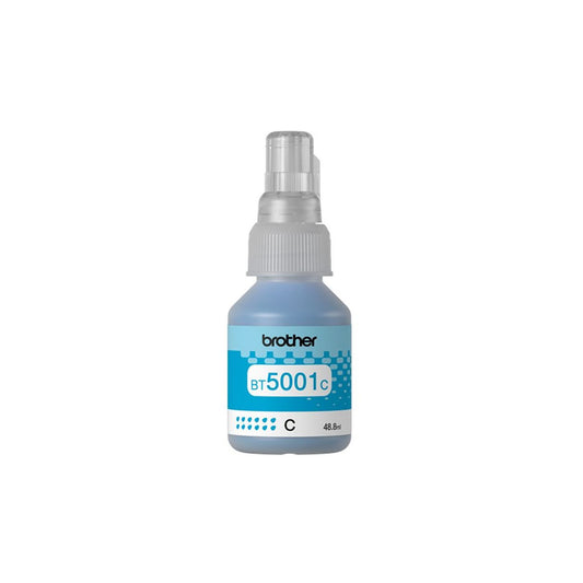Botella de Tinta BROTHER bt5001C bt5001 5001 5001C AZUL CIAN CYAN OEM SIN CAJA T220 T300 T310 T420W T500w T510W T520W T700w T710W T720DW T800w T810W T820DW T910DW T920DW T4500DW