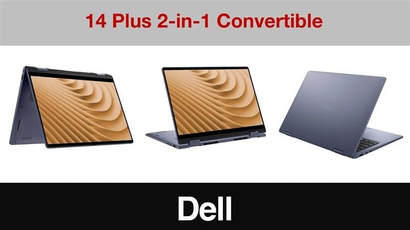 Laptop GAMER DELL 14 Plus CONVERTIBLE 14' R7 IA 16GB 1TBSSD TOUCHSCREEN