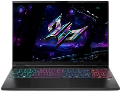 Laptop ACER HELIOS NEO 16S 16' ULTRA9 240H 32GB 1tbSSD V12GB T. ILUMINADO RYX 5070Ti  (NH.U0KAA.001)