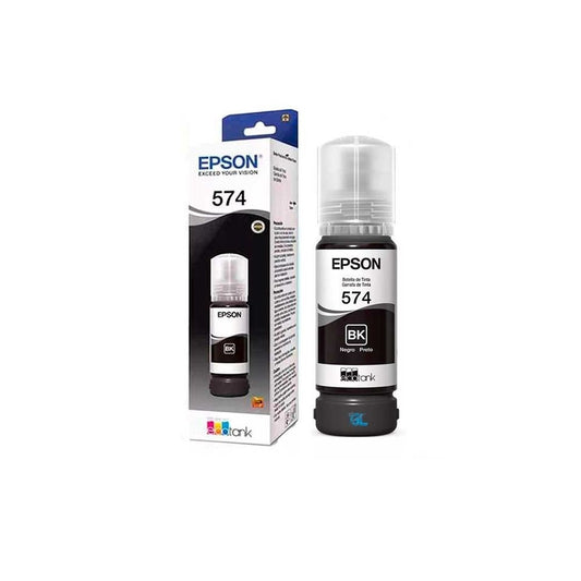 Botella Tinta Epson 574 T574 NEGRO Ecotank L8050 L18050 T574120-AL