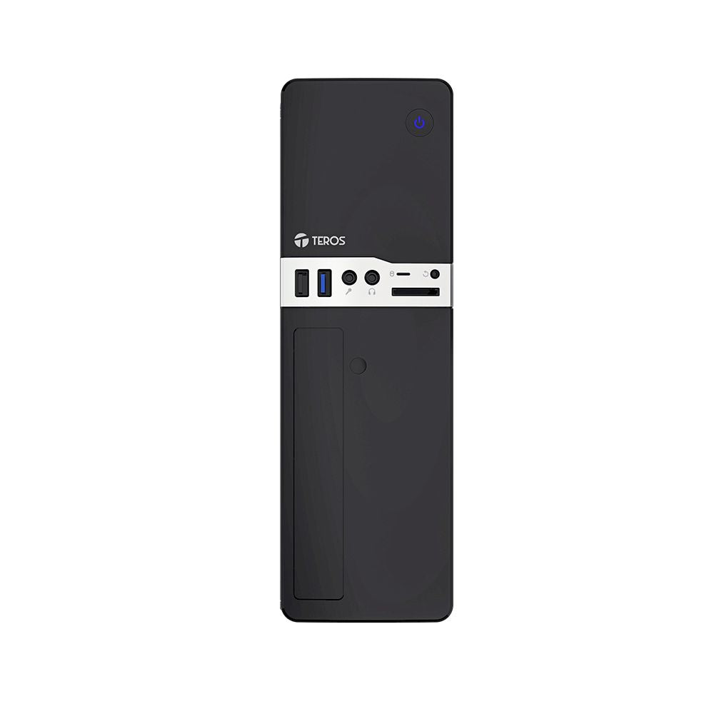Case TEROS NEGRO SLIM 250W TE-1032S CON FUENTE 250W BAHIAS 2.5"