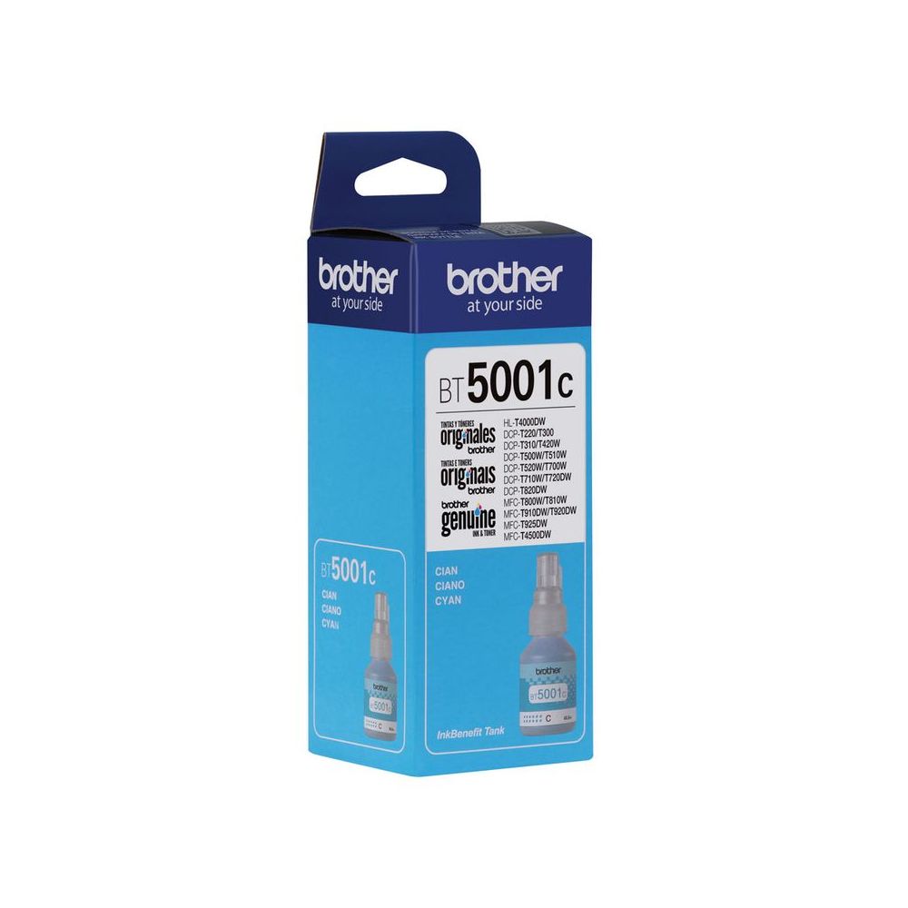 Botella de Tinta BROTHER bt5001C 5001 5001C AZUL CIAN