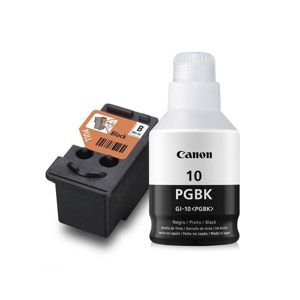 PACK CABEZAL CANON BH-10 NEGRO + TINTA GI-10BK