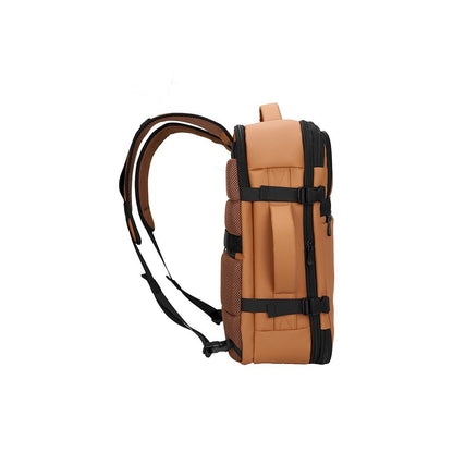 MOCHILA MALETIN PARA VIAJE TEROS TE-9038BW COLOR MARRON 15.6' PORTALAPTOP POLYESTER RESISTENTE AL AGUA