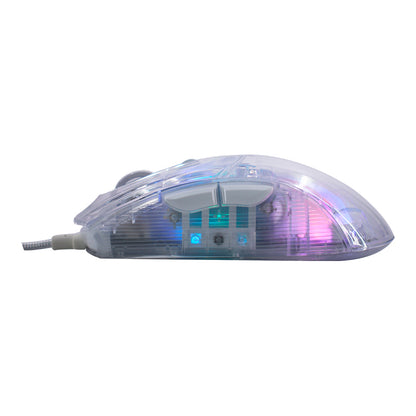 MOUSE ÓPTICO GAMER TEROS TE-1216G HASTA 7200 DPI RECEPTOR USB 7 BOTONS
