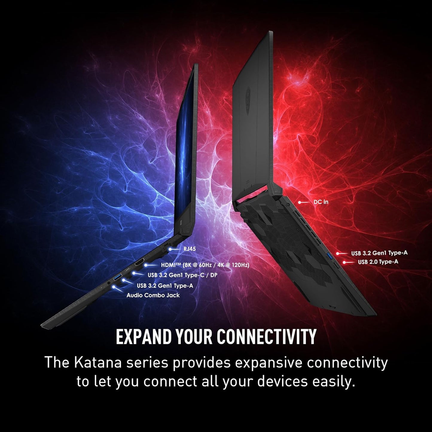 LAPTOP GAMER KATANA A15 AI 15,6’ QHD RYZEN9 165HZ 32GB 1TBSSD RTX4070 W11 (KATANA A15 AI B8VG 450US)