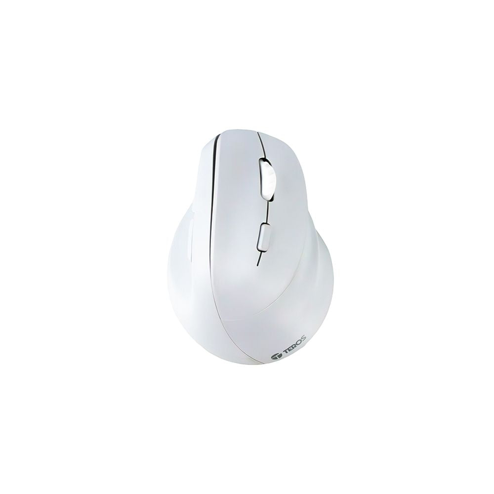 MOUSE TEROS VERTICAL ERGONOMICO TE-1236S BLANCO RGB 6 BOTONES INALAMBRICO BLUETOOTH