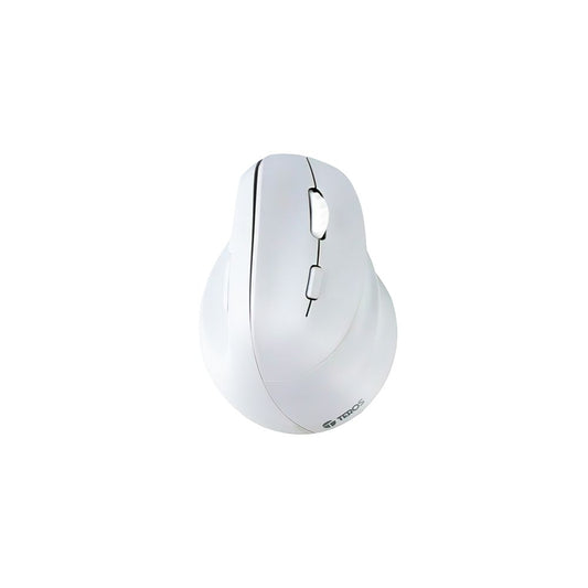 MOUSE TEROS VERTICAL ERGONOMICO TE-1236S BLANCO RGB 6 BOTONES INALAMBRICO BLUETOOTH