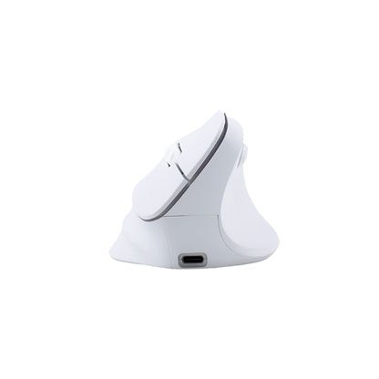 MOUSE TEROS VERTICAL ERGONOMICO TE-1236S BLANCO RGB 6 BOTONES INALAMBRICO BLUETOOTH