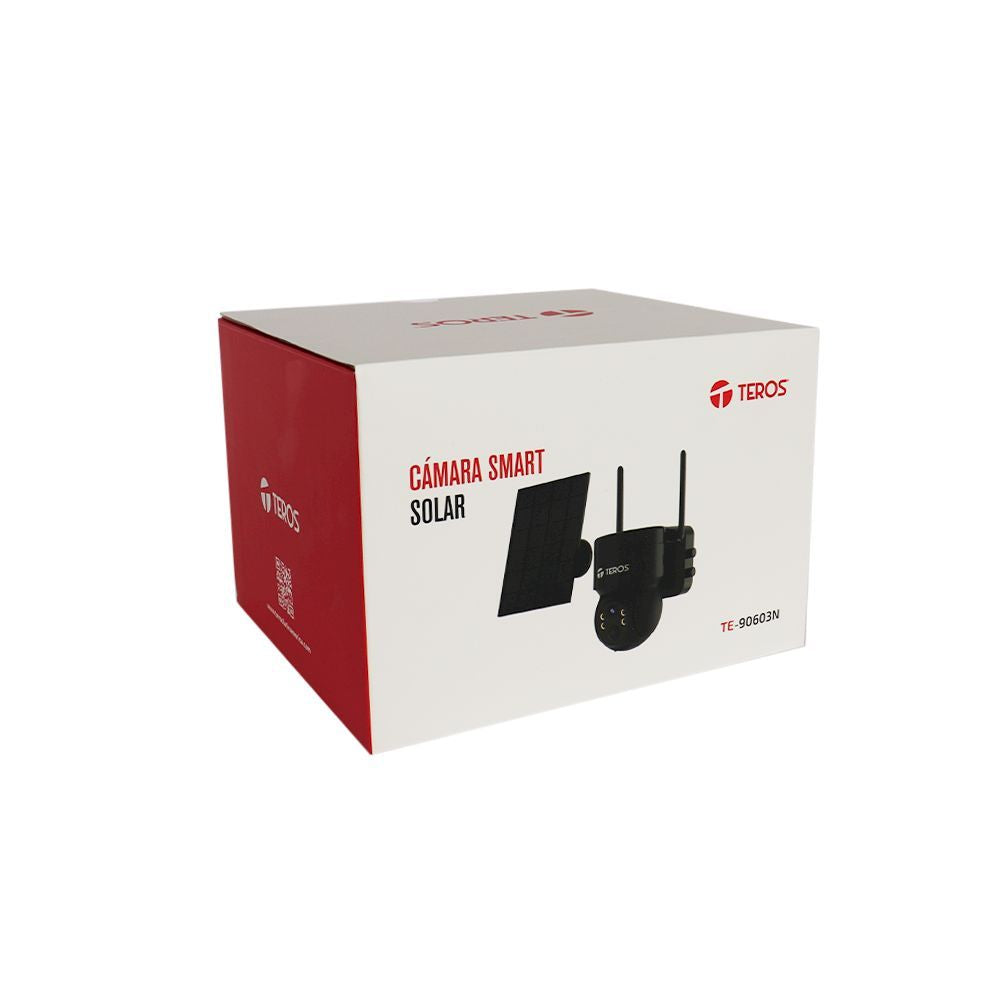 CÁMARA SMART TEROS TE-90603N VISION NOCTURNA MP4 2,4GHz SOLAR 5200 MAH 3MP
