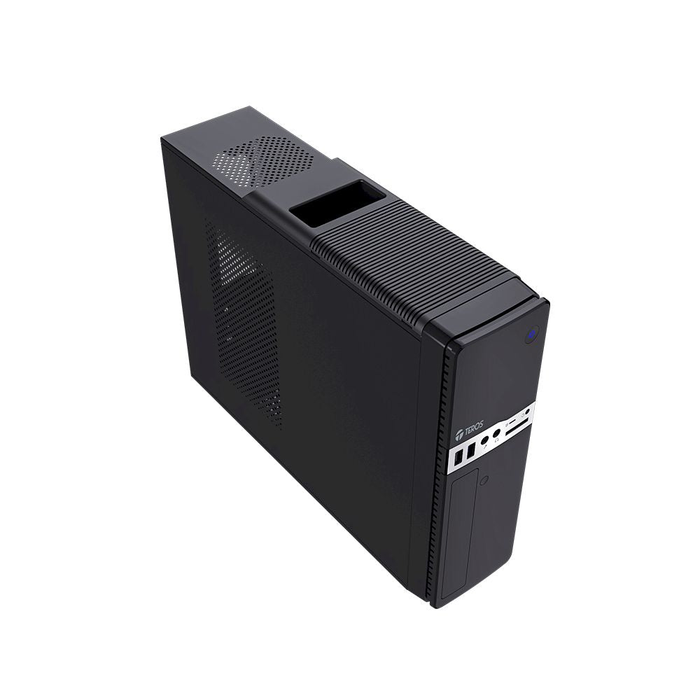 Case TEROS NEGRO SLIM 250W TE-1032S CON FUENTE 250W BAHIAS 2.5"