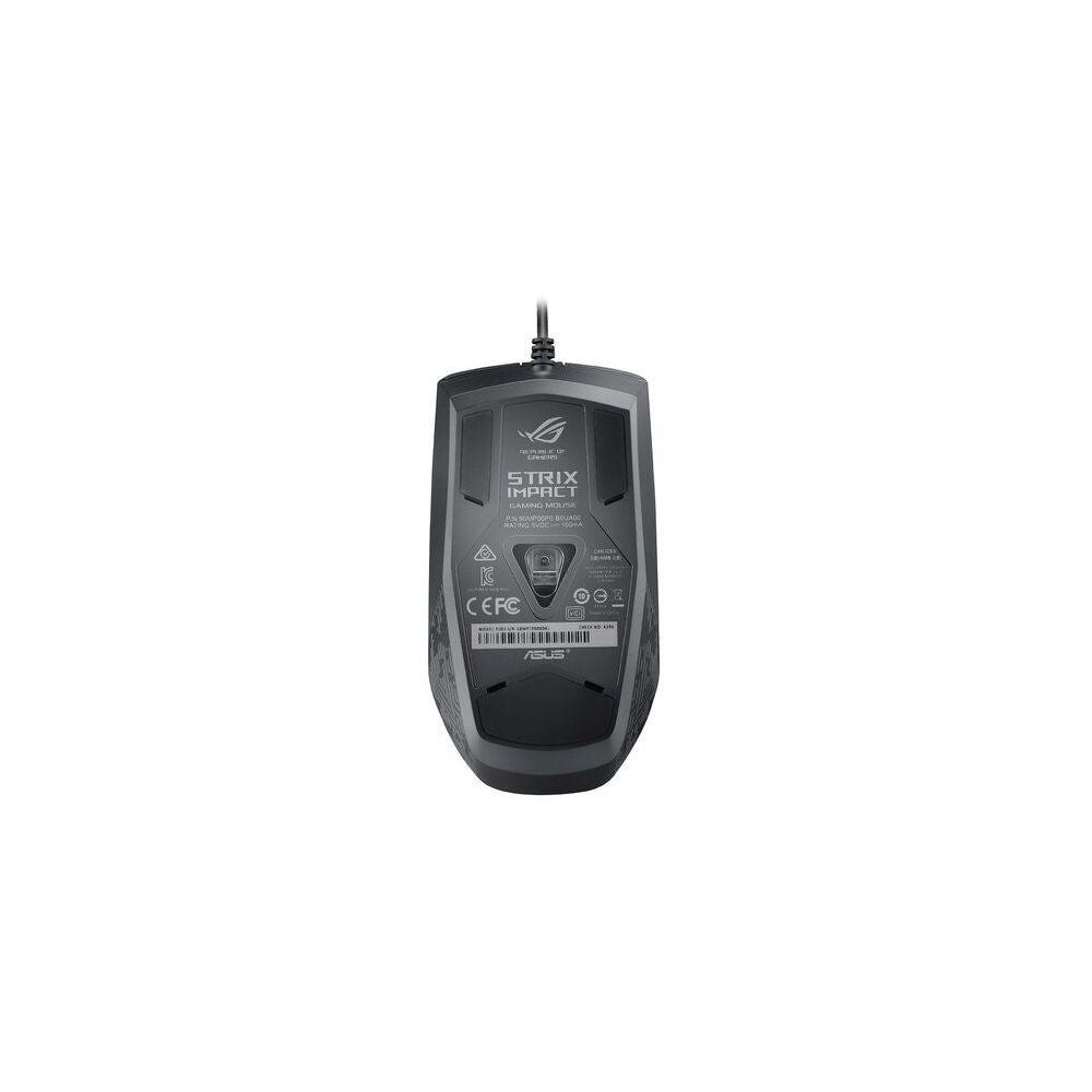 MOUSE GAMER ASUS ROG STRIX IMPACT P303 NEGRO 5000 DPI 4 BOTONES AMBIDIESTO