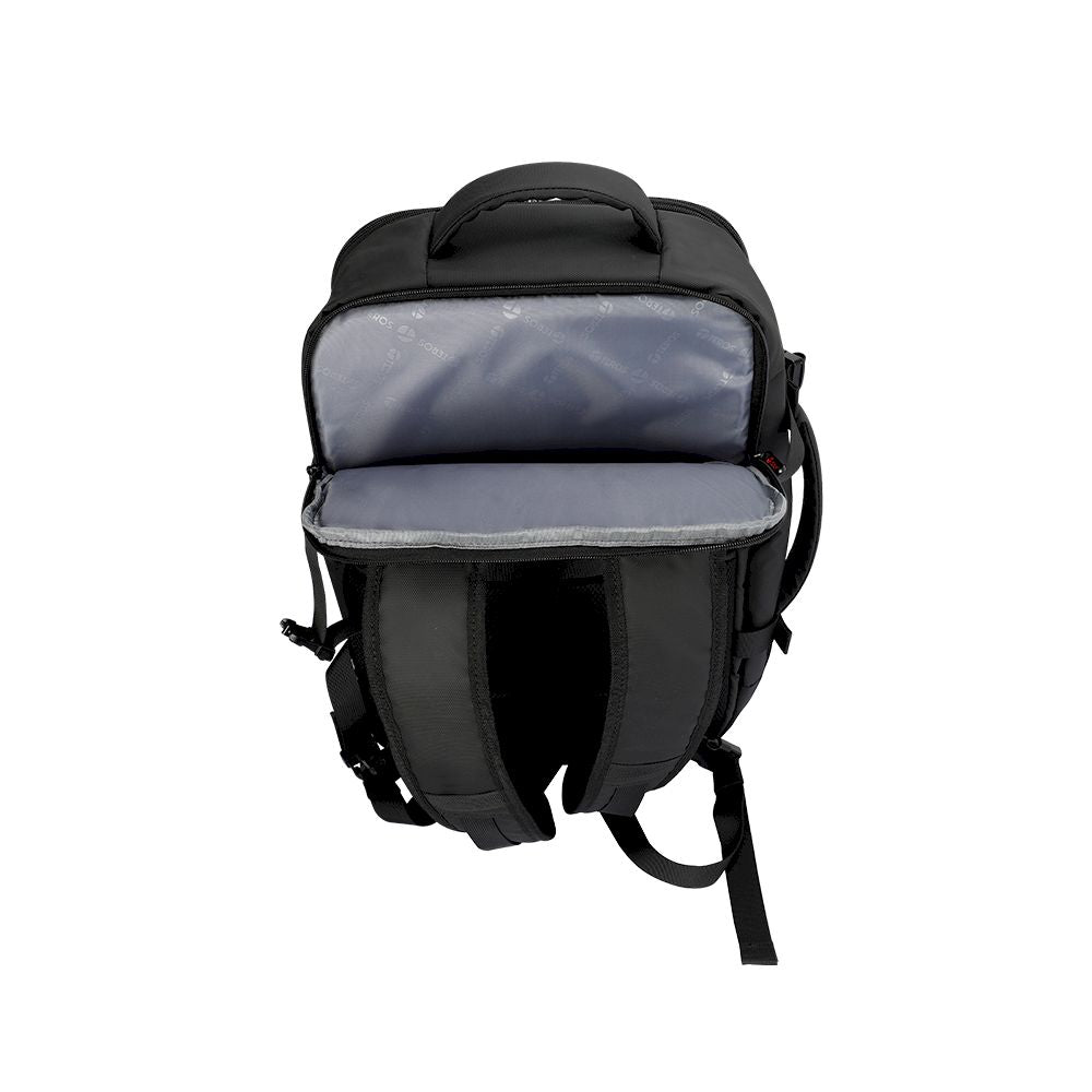 MOCHILA VIAJERA TEROS TE-ACS9025 NEGRO CON CLIP DE SEGURIDAD PORTALAPTOP