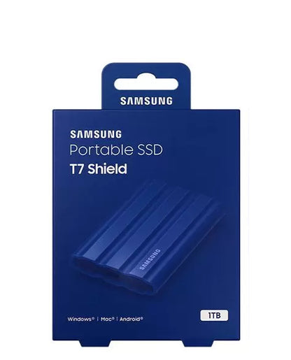 Disco externo SSD SAMSUNG T7 SHIELD 1TB USB C IP65 RESISTE AGUA CAIDAS