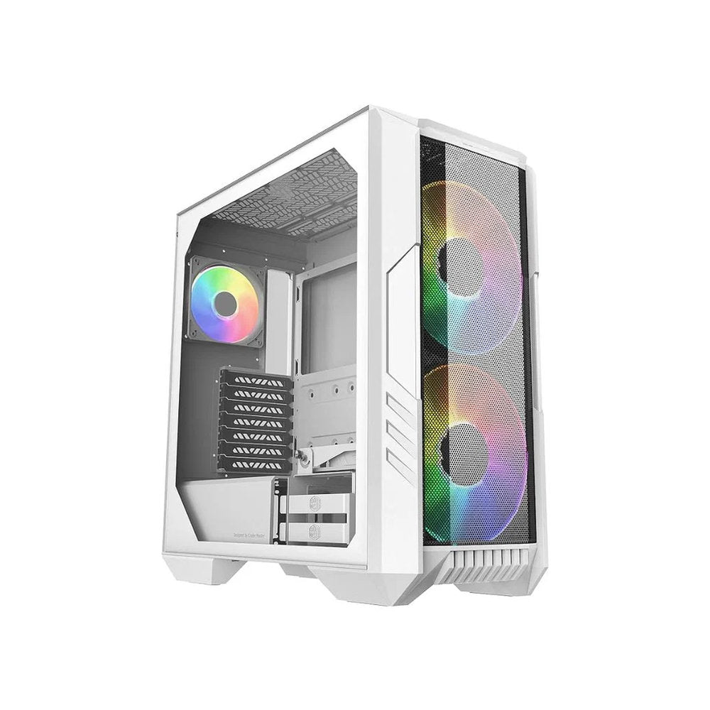 Case Cooler Master HAF 500 H500 GLASS ARGB WHITE BLANCO TAPA VIDRIO SIN FUENTE CASE MID TOWER ATX E-ATX
